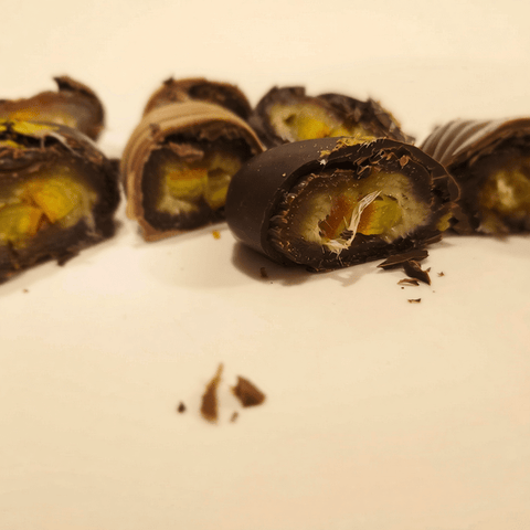 Medjool Dates Stuffed with Caramelised Orange Peel