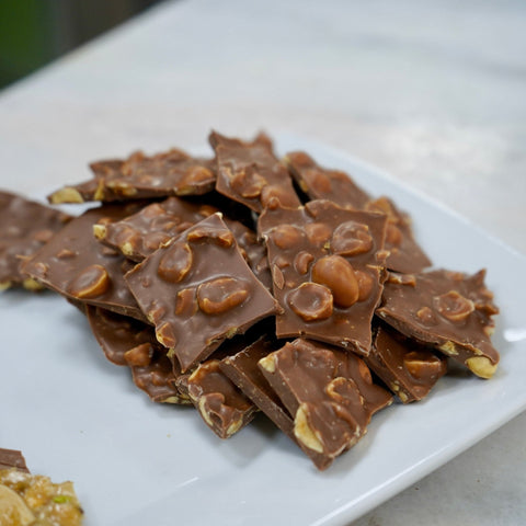 Milk Chocolate Slices with Hazelnut