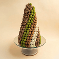Mini truffle chocolate tower of 288 balls with assorted fillings and nuts