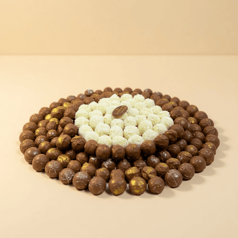 Mini White & Brown Truffle Balls Tray
