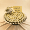 Mirror Engagement Tray of White Printed Chocolate