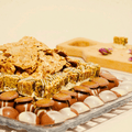 Mixed Chocolate Plate of Kinder, Pistachio, Caramel, Almonds