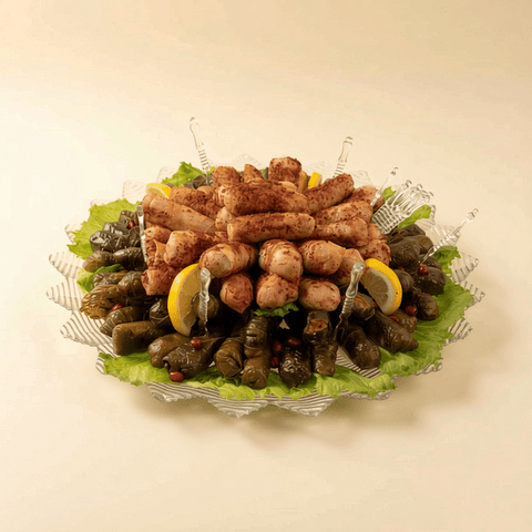 Mixed Savory Platter of Grape Leaves & Musakhan