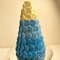 Newborn Blue Plain Chocolate Tower