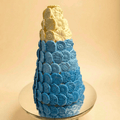 Newborn Blue Plain Chocolate Tower