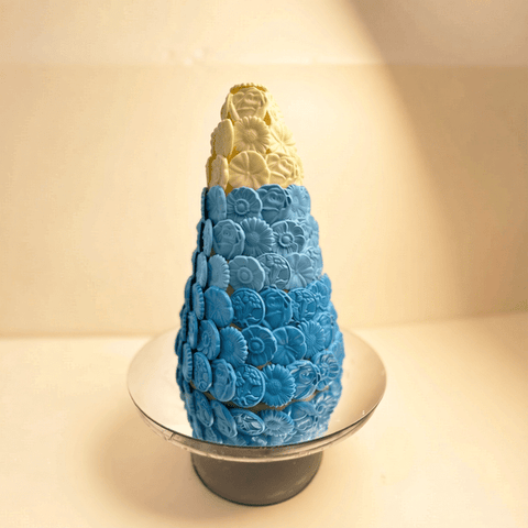 Newborn Blue Plain Chocolate Tower
