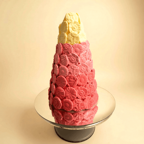 Newborn Pink Plain Chocolate Tower