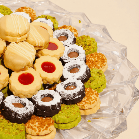 Plate of Assorted Butter French Biscuits