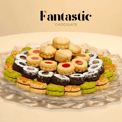 Plate of Assorted Butter French Biscuits