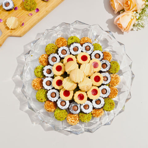 Plate of Assorted Butter French Biscuits