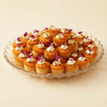 Premium Basbosa with Cream, Pistachios & Dried Rose