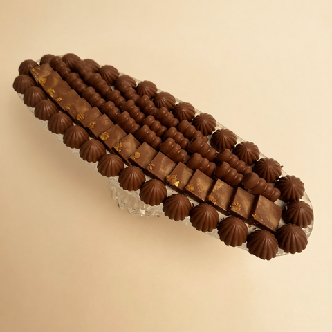 Long Crystal Tray — Nutella, Kinder & Saffron Chocolate