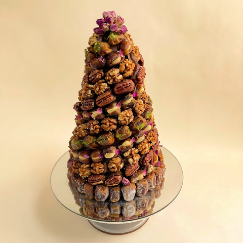 Sukkari Dates Tower Stuffed with Nuts — 167 Pieces