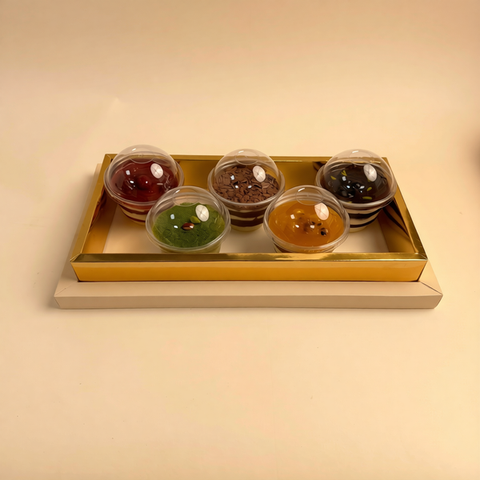 5-Cup Trifle Box — Mango, Strawberry, Pistachio, Chocolate & Berry
