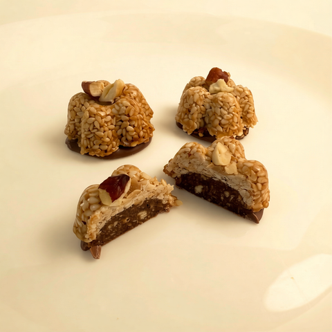 Sesame & Dates Bites with Cardamom