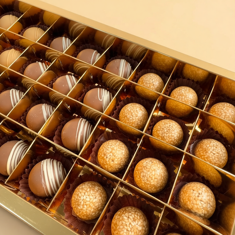 Chocolate Box — Sesame, Caramel & Rahash Balls