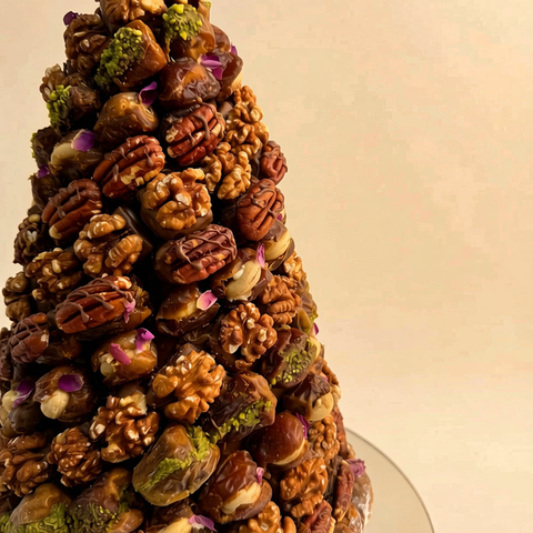 Sukkari Dates Tower Stuffed with Nuts — 167 Pieces