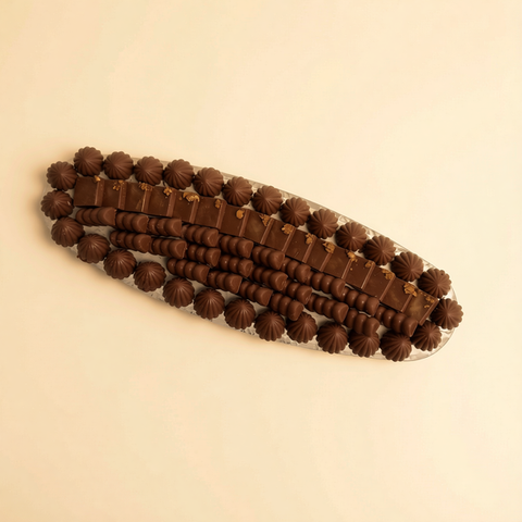 Long Crystal Tray — Nutella, Kinder & Saffron Chocolate