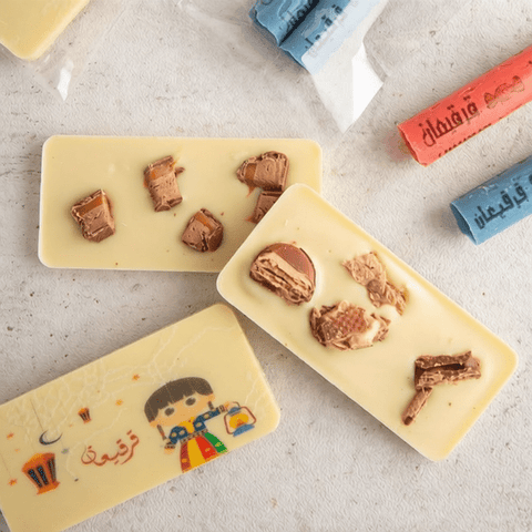 Qirqian Chocolate Bars with Colored Printing