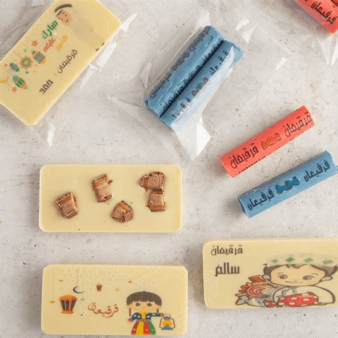 Qirqian Chocolate Bars with Colored Printing