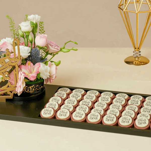 Rectangle Wooden Tray of Graduation Chocolate