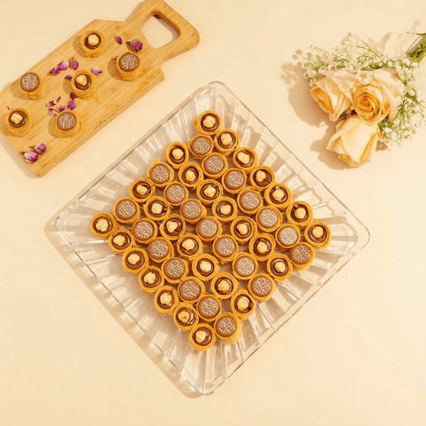 Round Nutella Kunefe Plate