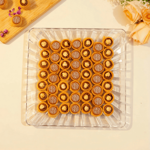 Round Nutella Kunefe Plate