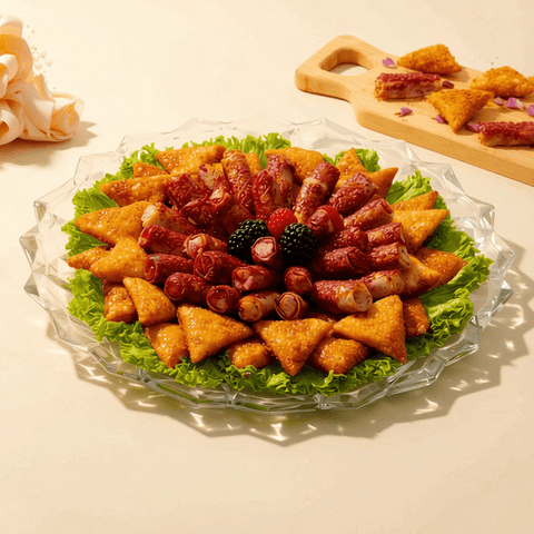 Samosa & Musakhan Plate