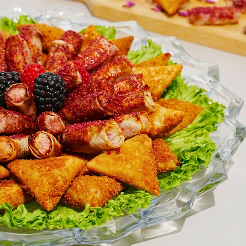 Samosa & Musakhan Plate