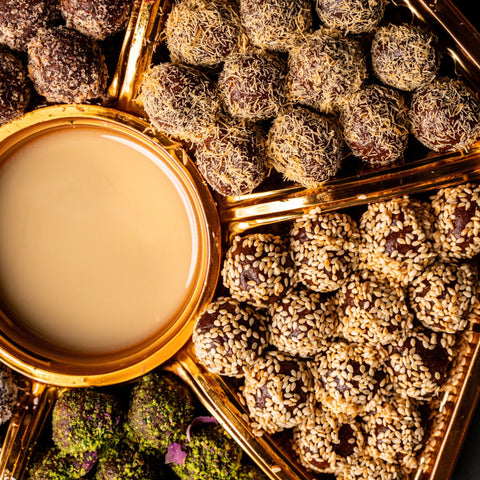 Luxury Tamriyah Date Treats with Tahini Dipping Sauce