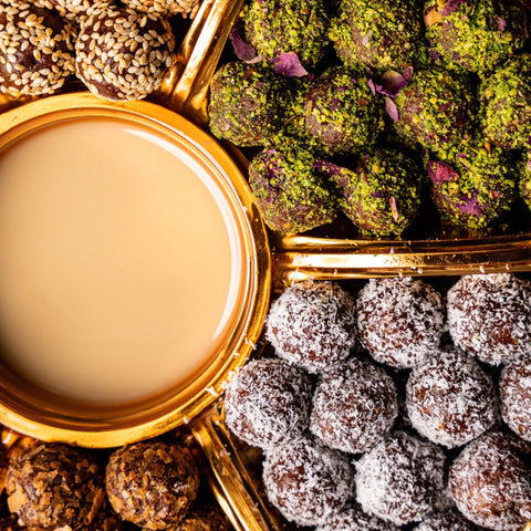 Luxury Tamriyah Date Treats with Tahini Dipping Sauce