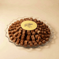 Tray of Marble Chocolate Cubes