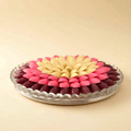 Tray of Newborn Girl Pink Brown White Chocolates