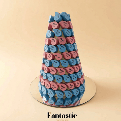 Twin Newborns Chocolate Tower (36)