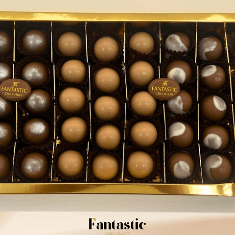 White Happiness Box of Mini Chocolate Bites
