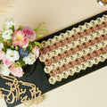 Wooden Graduation Tray Hexagon Shaped Printed Chocolate
