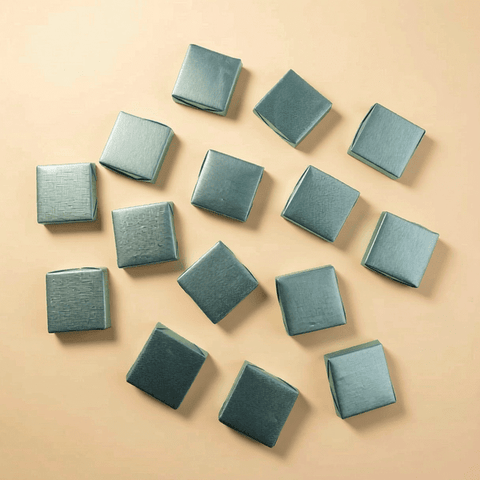 Blue wrapped chocolate by the kilo